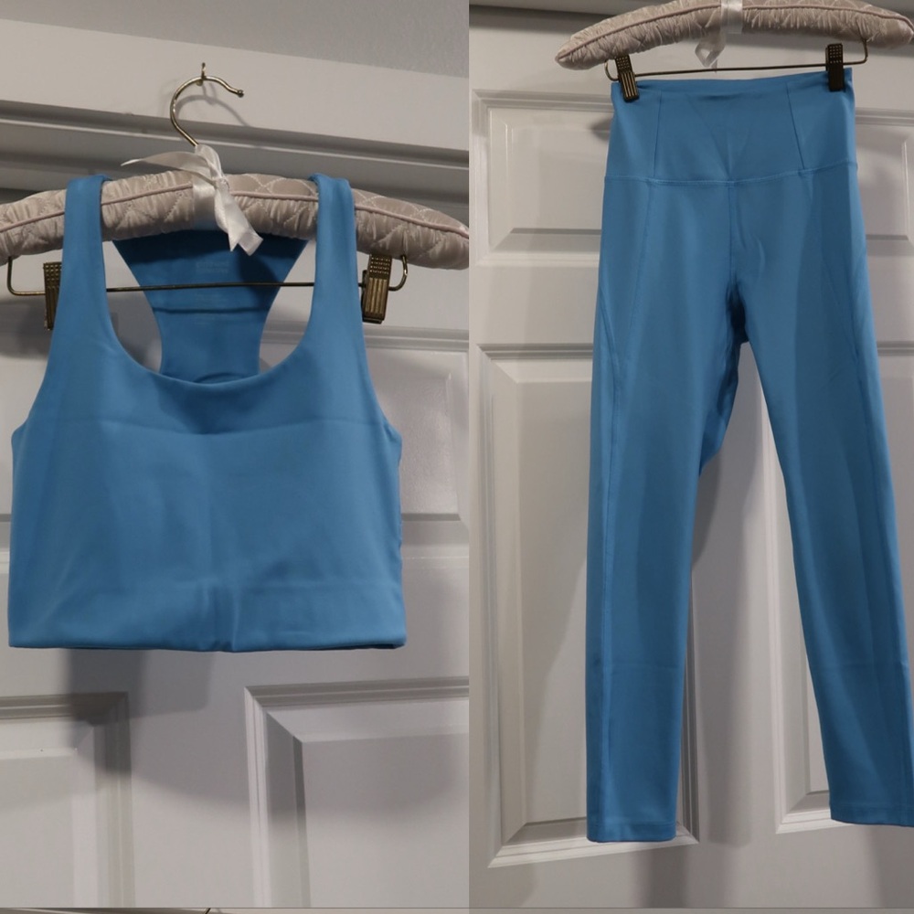 Girlfriend Collective Blue Activewear SET